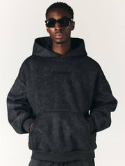 PLAYBOY X SUMWON Oversized duks sa kapuljačom, vezenim logotipom, printom na grudima