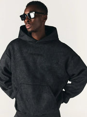 PLAYBOY X SUMWON Oversized duks sa kapuljačom, vezenim logotipom, printom na grudima