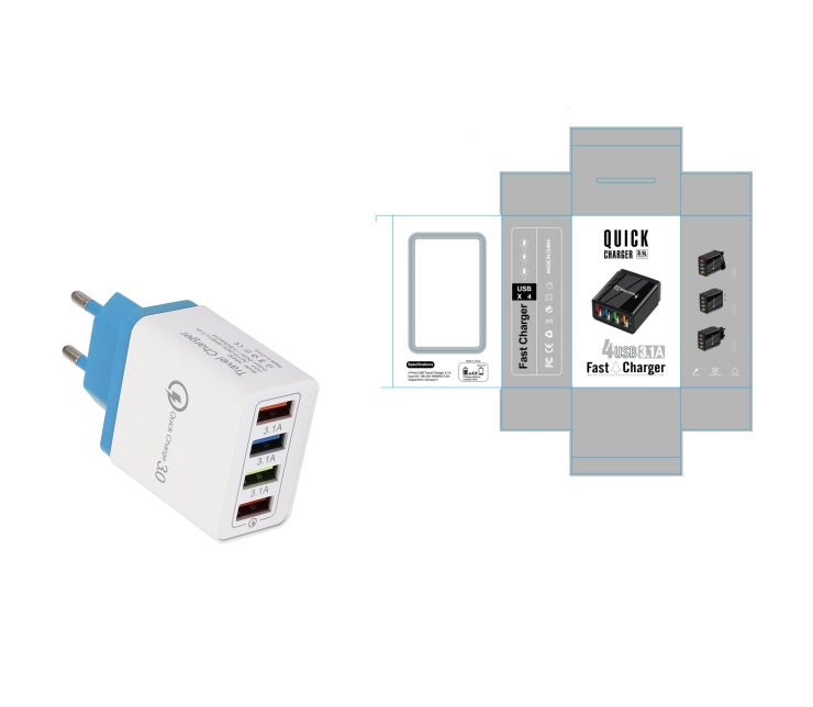 USB Quick Charge 3.0 – 4-portni adapter za telefon i tablet