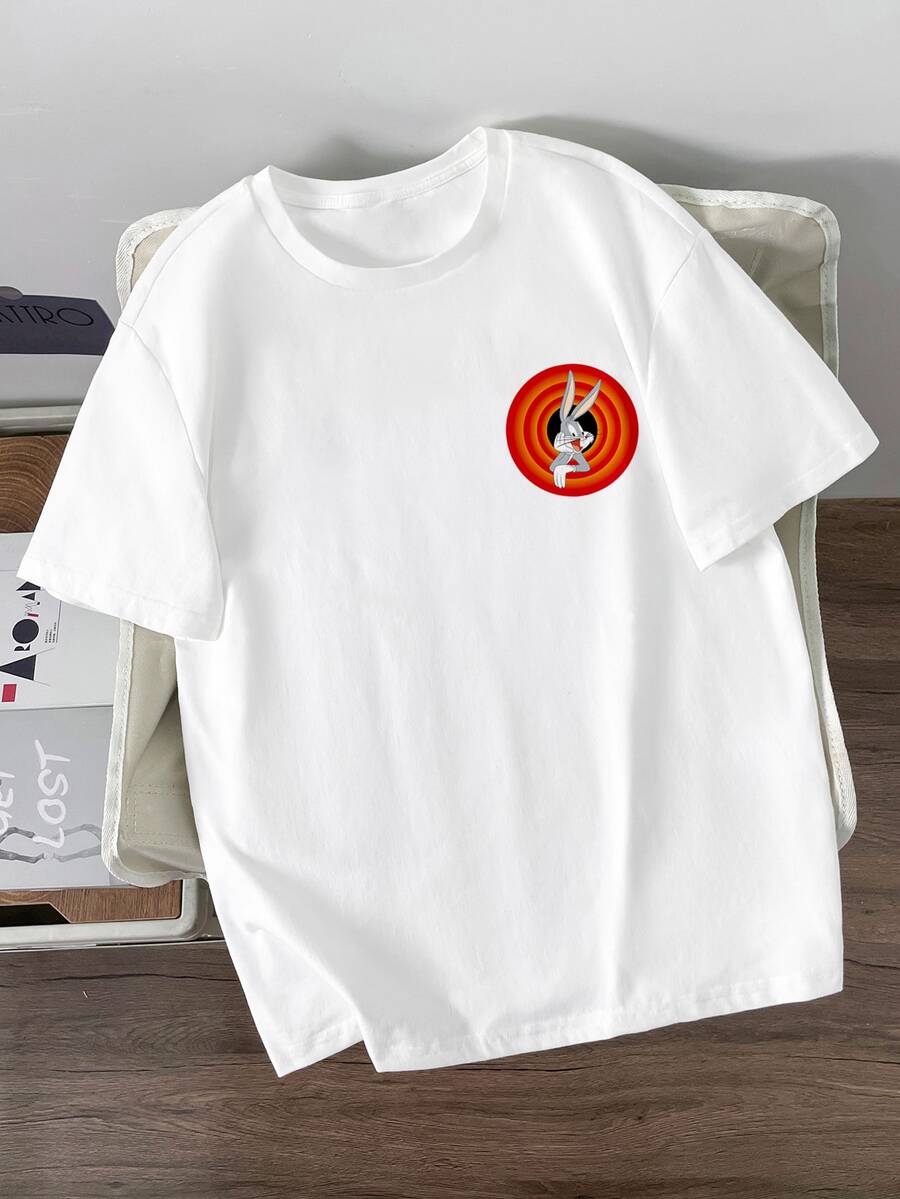 LOONEY TUNES Muška ležerna majica kratkih rukava za svaki dan sa crtanim printom