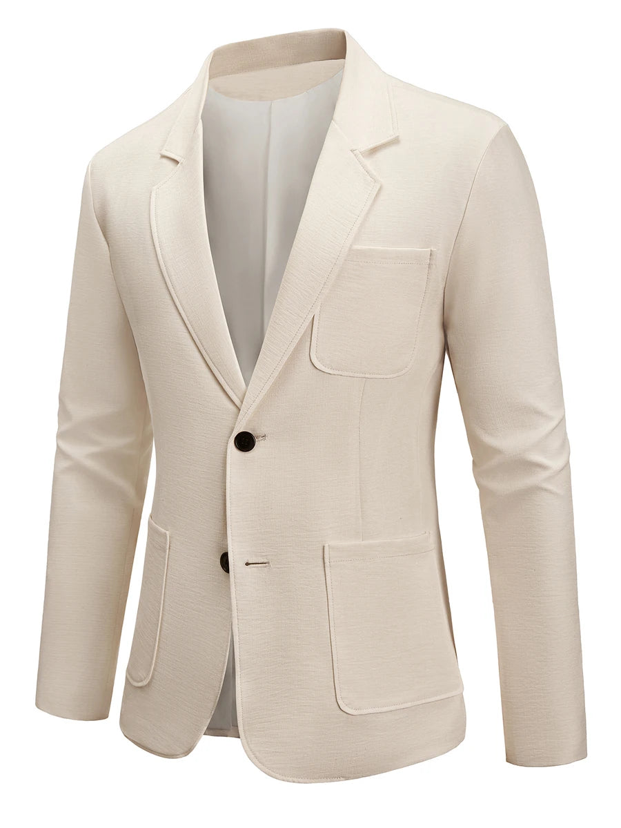 Muški letnji smart casual blejzer, regular fit, dugih rukava