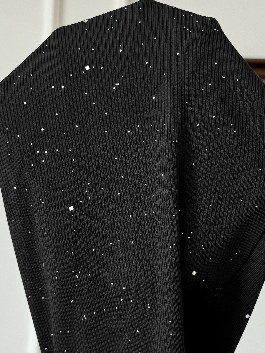 Trudničke sjajne uske pantalone sa raširenim nogavicama