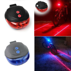 Svetlo za bicikle 5LED  2Laser