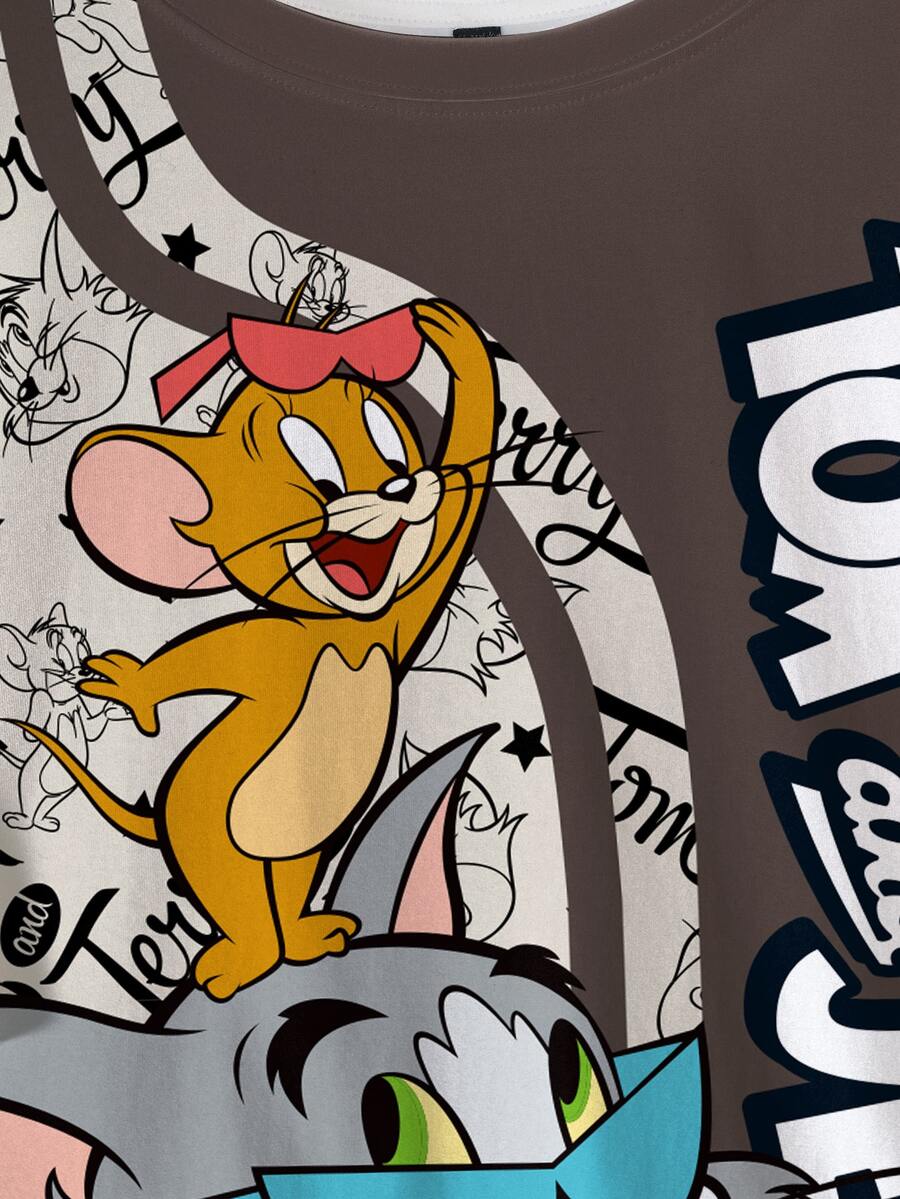 TOM & JERRY Muška ležerna majica kratkih rukava sa okruglim izrezom