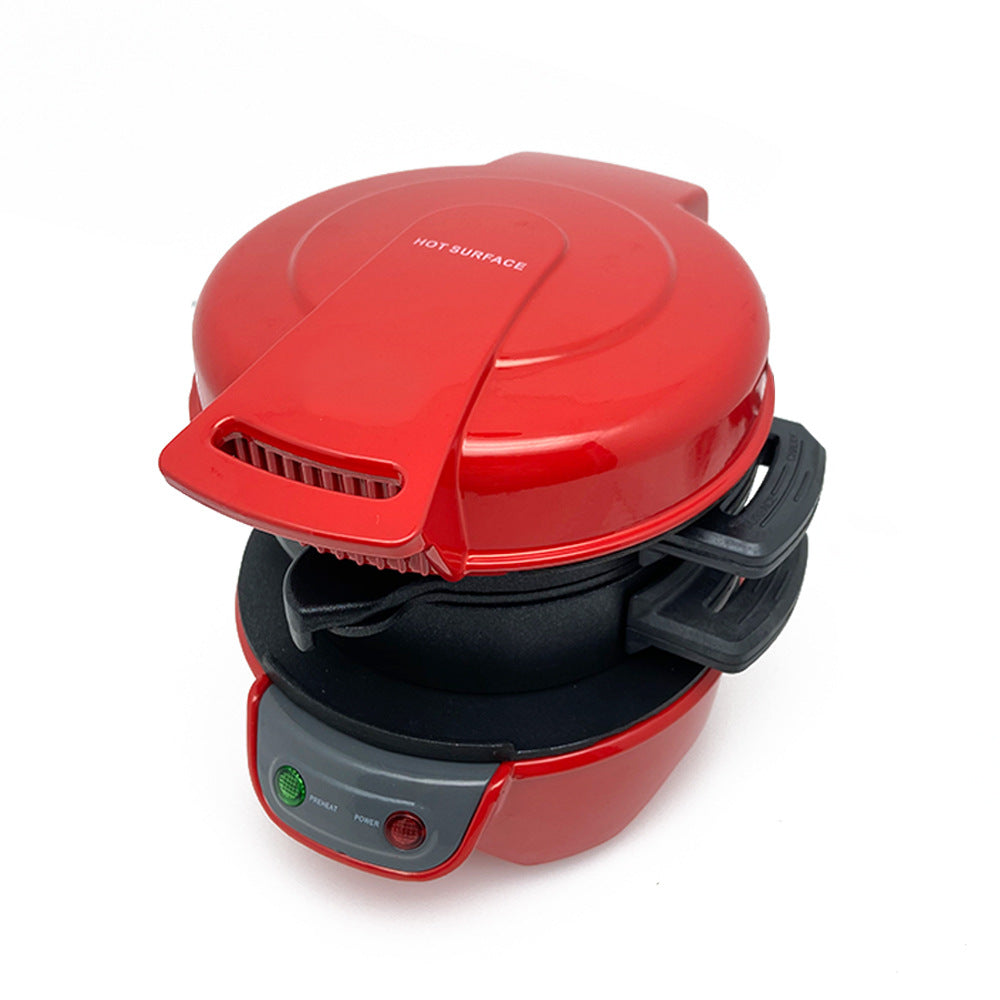 Višenamenski kućni aparat za doručak koji kombinuje funkcije hamburger/sandwich maker-a, aparata za vafle i kuvanja jaja