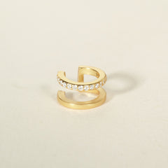 Dupli ear cuff sa kubnim cirkonima