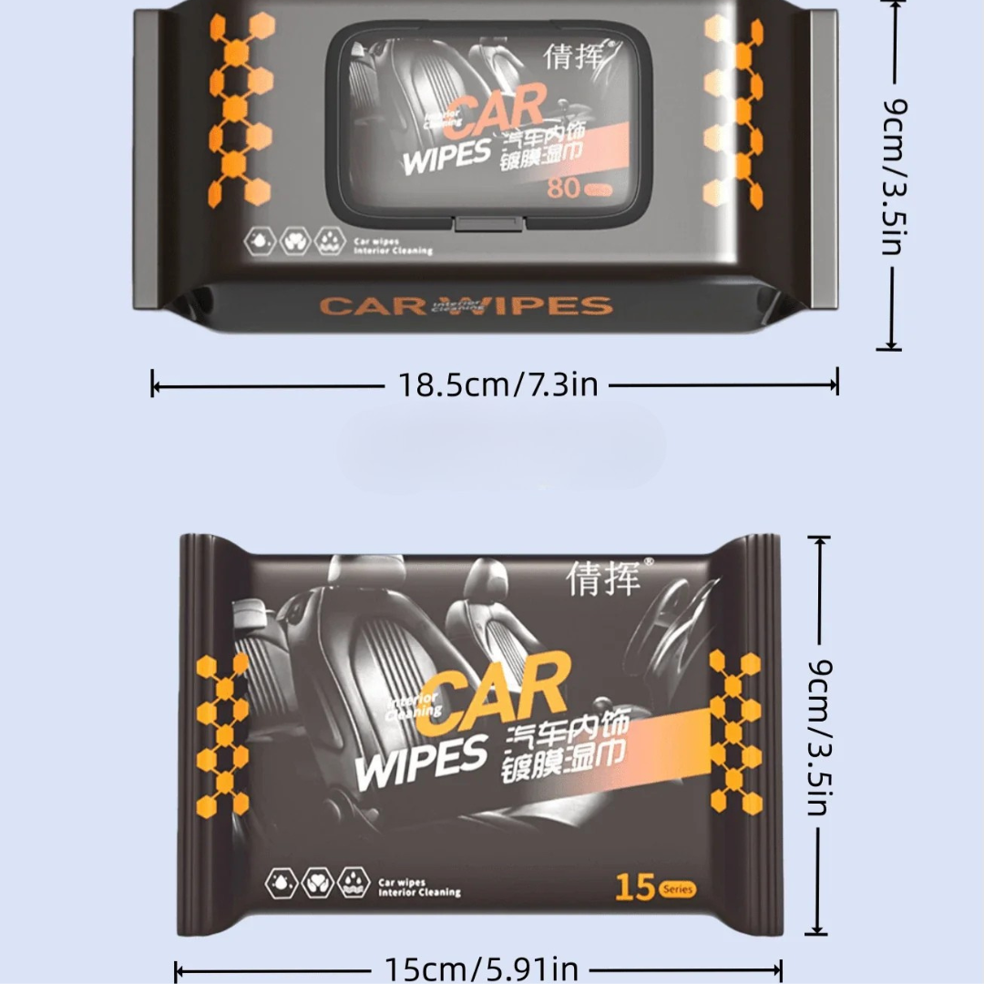 VLAŽNE MARAMICE - AKCIJA 2x maramice za auto + 1x za enterijer