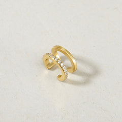 Dupli ear cuff sa kubnim cirkonima