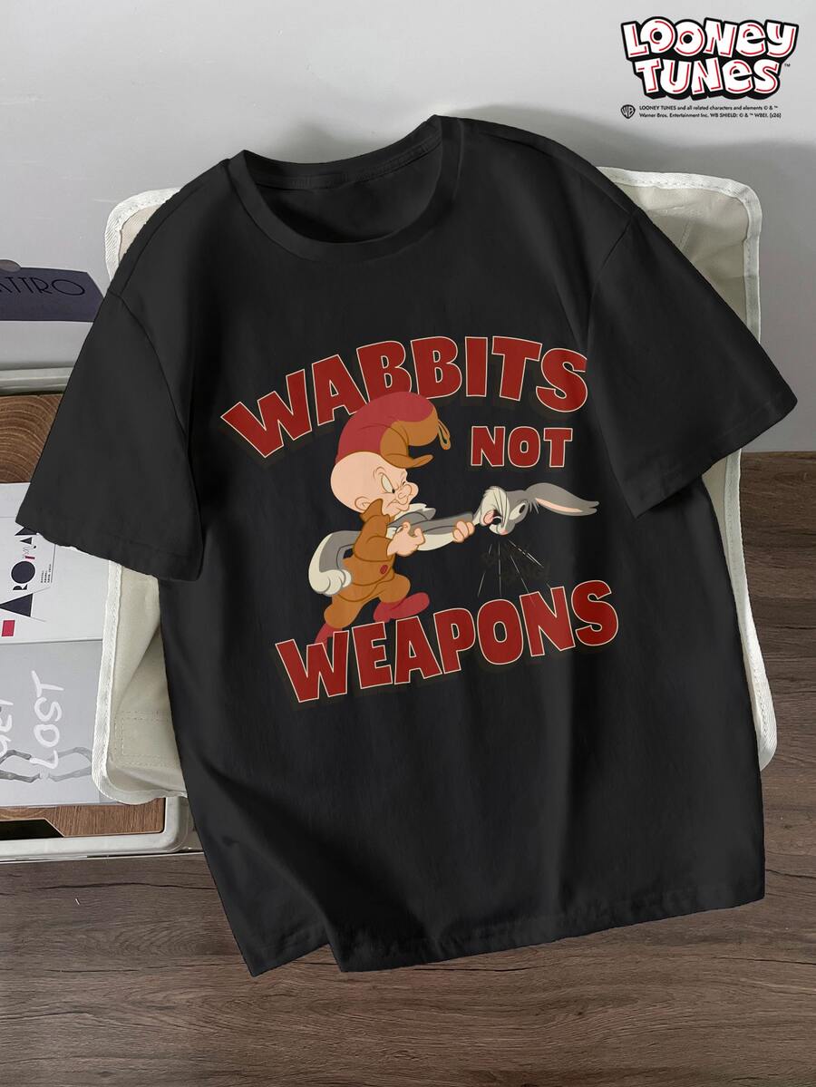 LOONEY TUNES Muška ležerna majica kratkih rukava za svaki dan sa crtanim printom