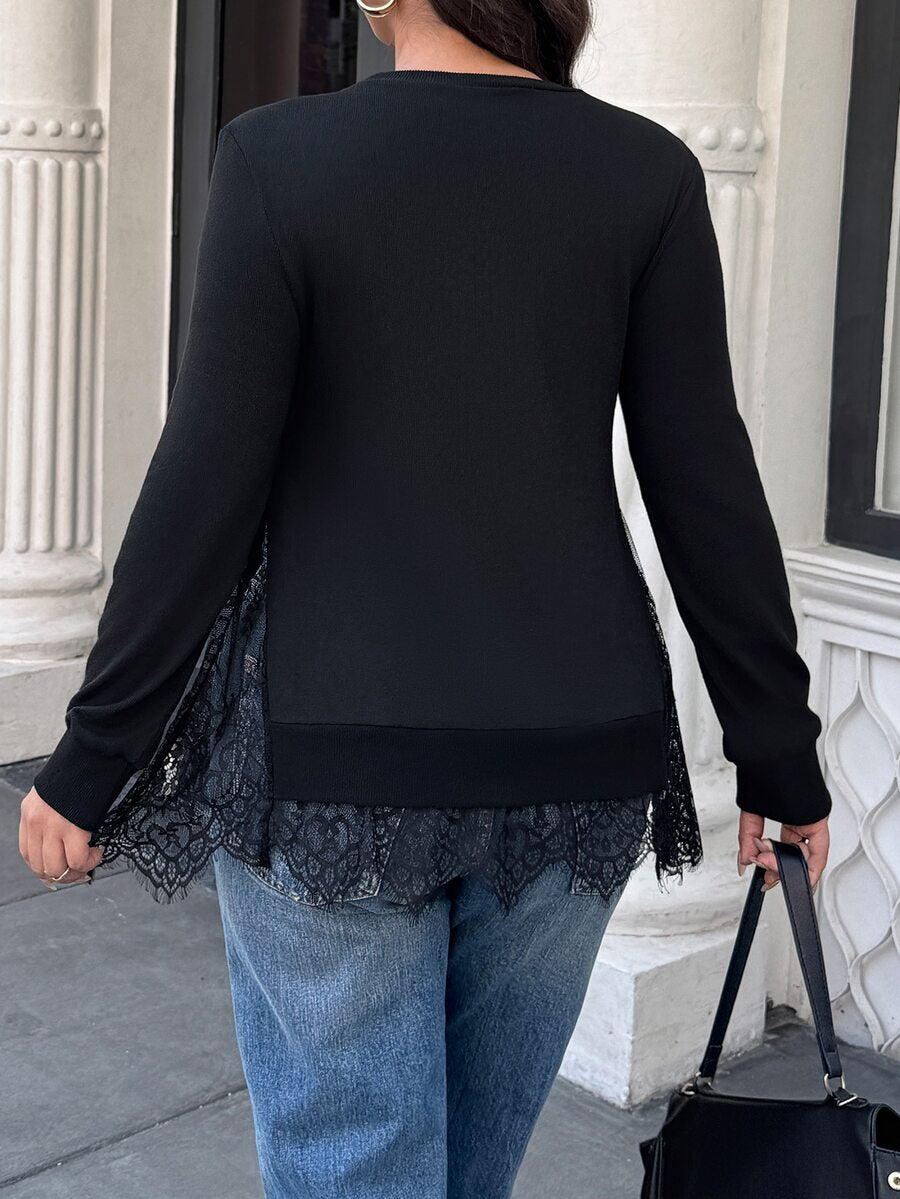 Ženska bluza za jesen/zimu u plus size veličini, ležerna