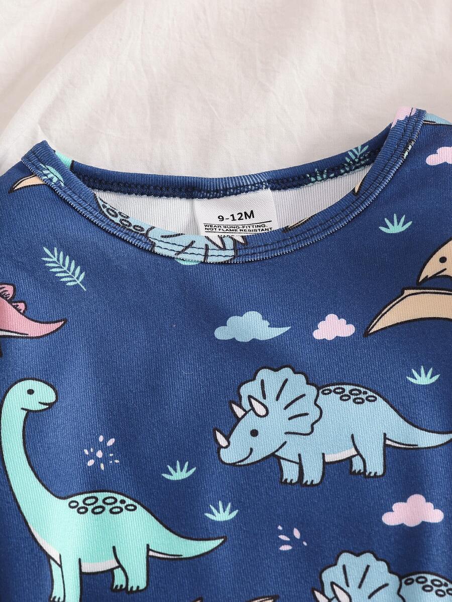 2 kom/set dečiji slatki set sa crtanim printom dinosaura