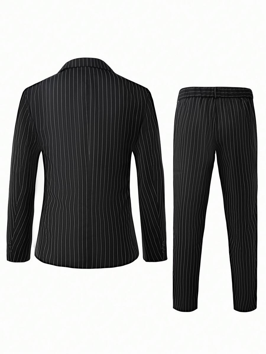 Muški poslovni set sa užim krojem, sako sa špicastim reverima i pantalone