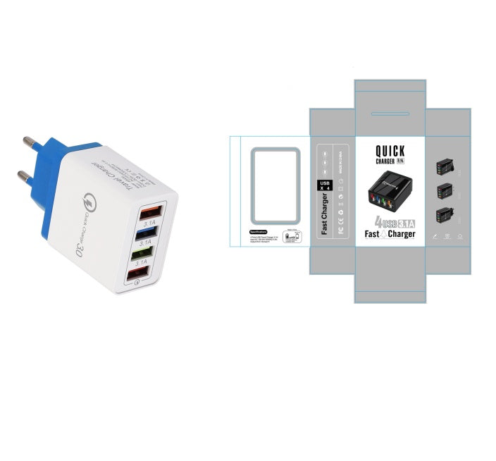 USB Quick Charge 3.0 – 4-portni adapter za telefon i tablet