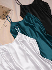 Set od 3 komada spavaćice sa bočnim šlicem, plus size
