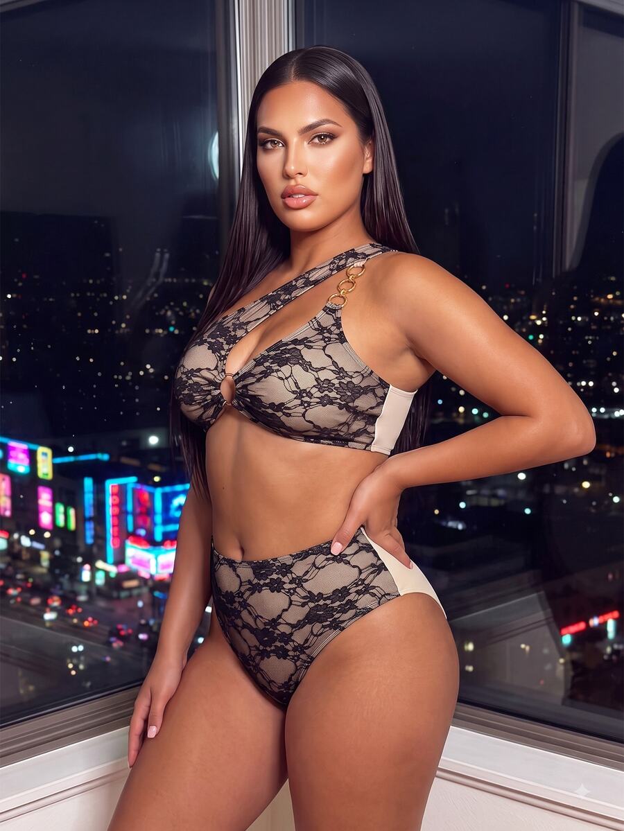Ženski kupaći bikini set 2 komada plus size