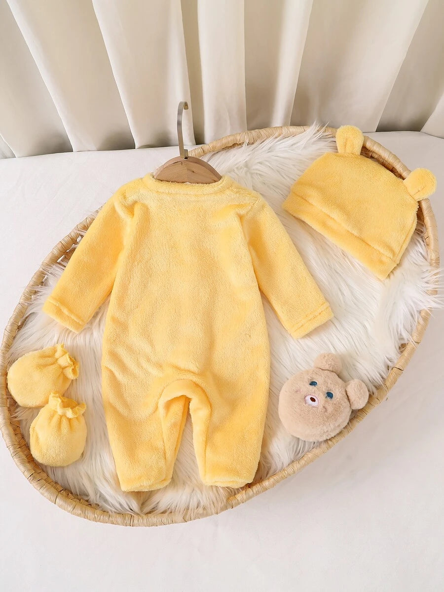 1-delni set bebi pidžama sa okruglim izrezom, dugim rukavima i dugim pantalonama