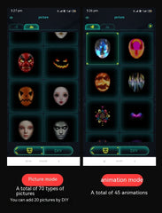 Full Color LED Maska