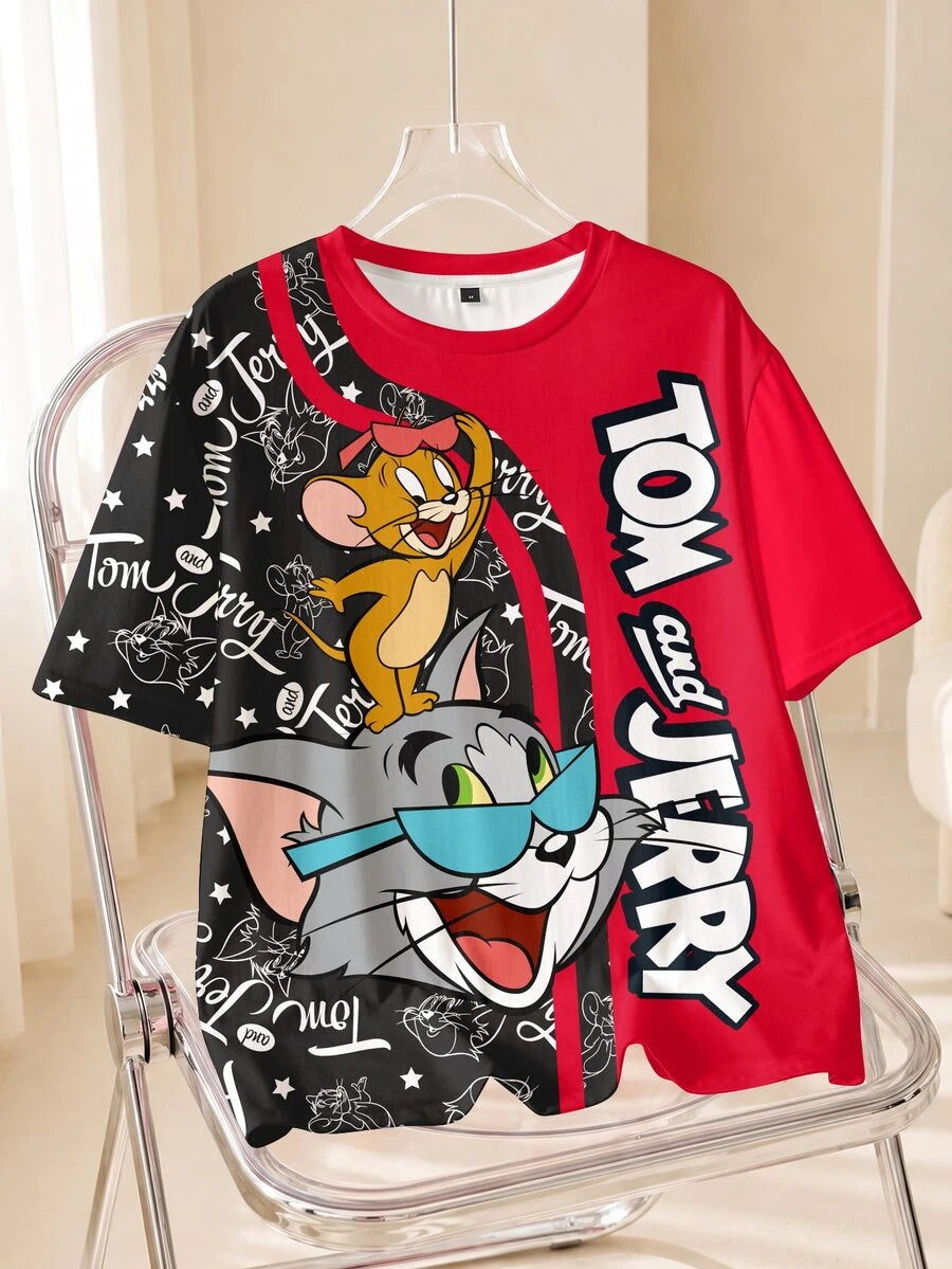 TOM & JERRY Muška ležerna majica kratkih rukava sa okruglim izrezom