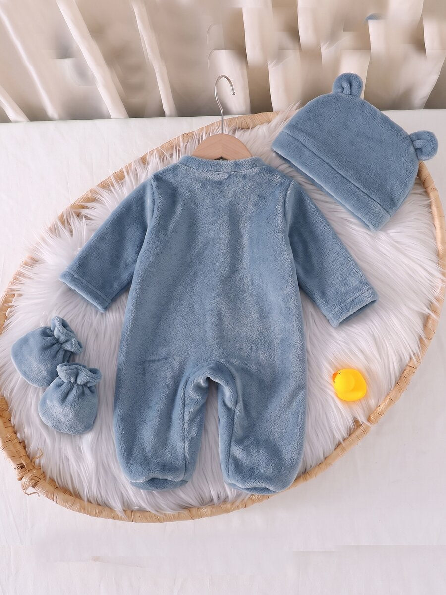 1-delni set bebi pidžama sa okruglim izrezom, dugim rukavima i dugim pantalonama