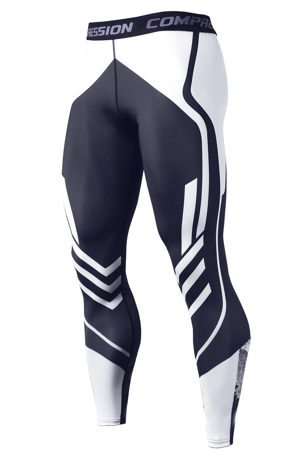Uske muške sportske pantalone od brzo-sušećeg materijala