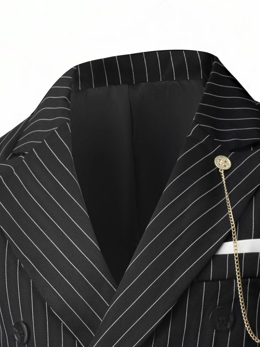 Muški poslovni set sa užim krojem, sako sa špicastim reverima i pantalone