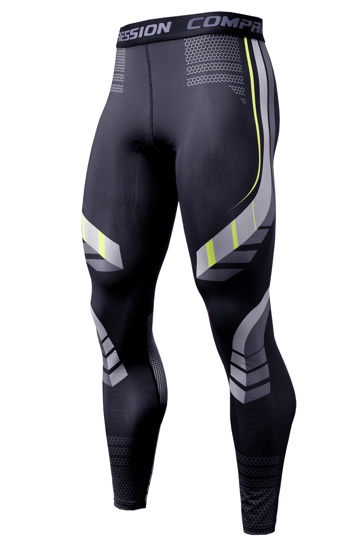 Uske muške sportske pantalone od brzo-sušećeg materijala