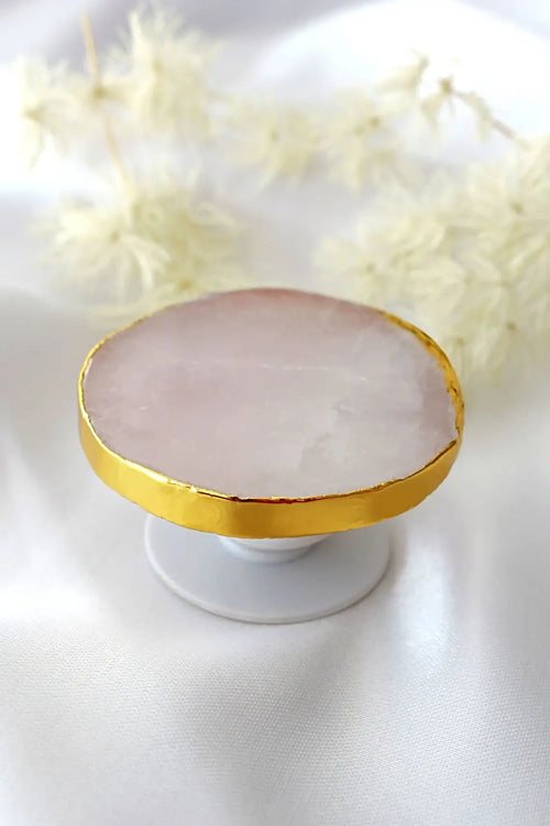 Natural Rose Quartz držač za telefon