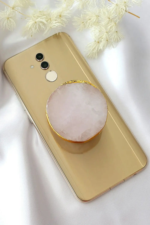 Natural Rose Quartz držač za telefon