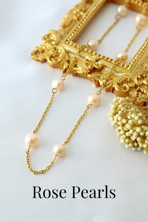 24K Elegantna i minimalistička biserna čoker ogrlica