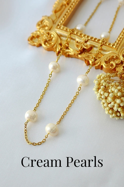 24K Elegantna i minimalistička biserna čoker ogrlica