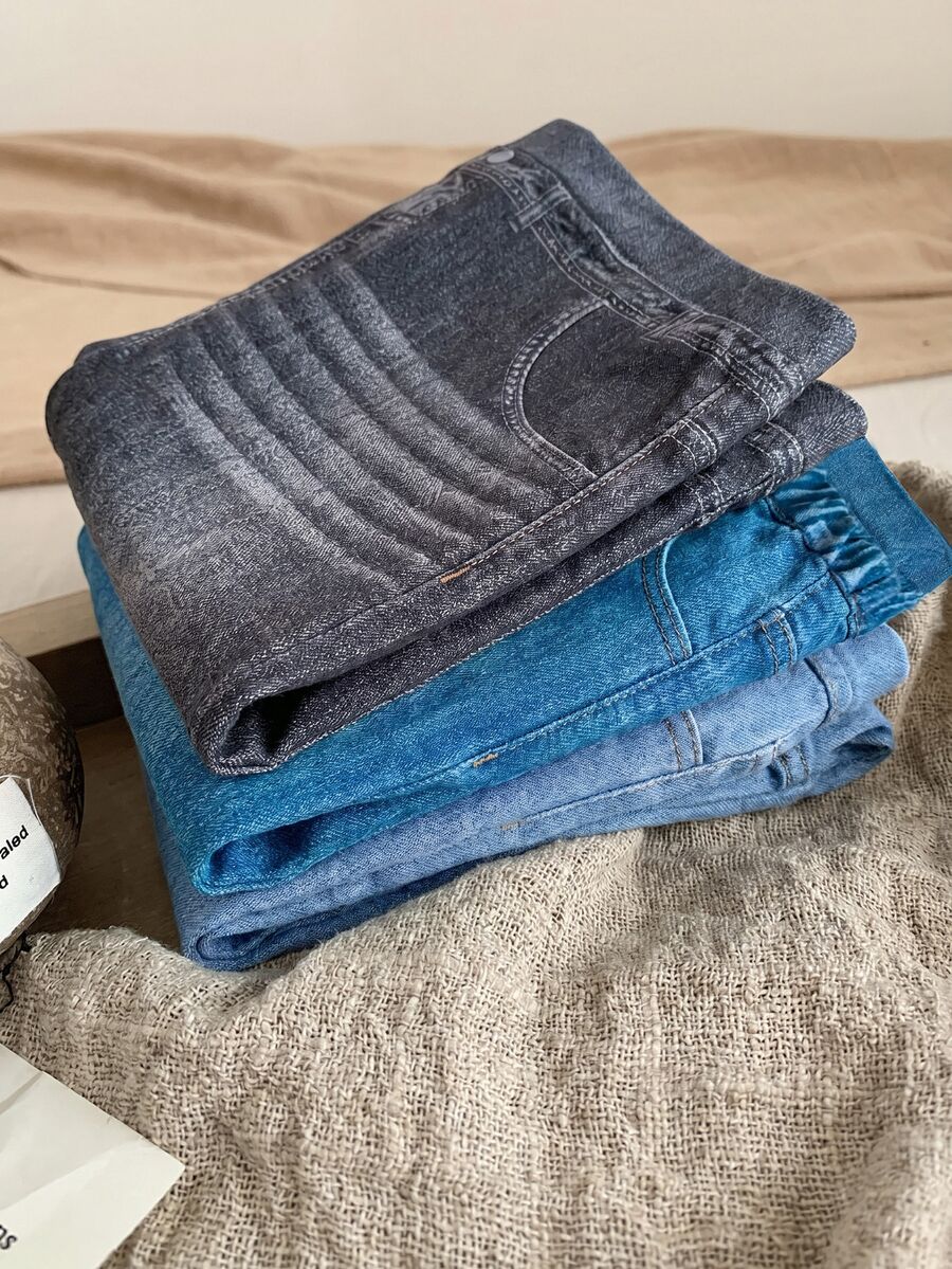 5 komada zimskih pantalona za devojčice sa crtanim vezenim motivima