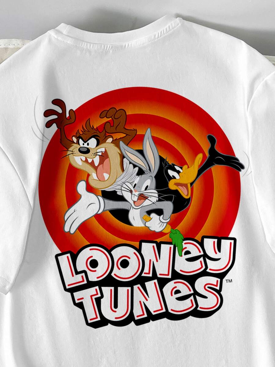 LOONEY TUNES Muška ležerna majica kratkih rukava za svaki dan sa crtanim printom