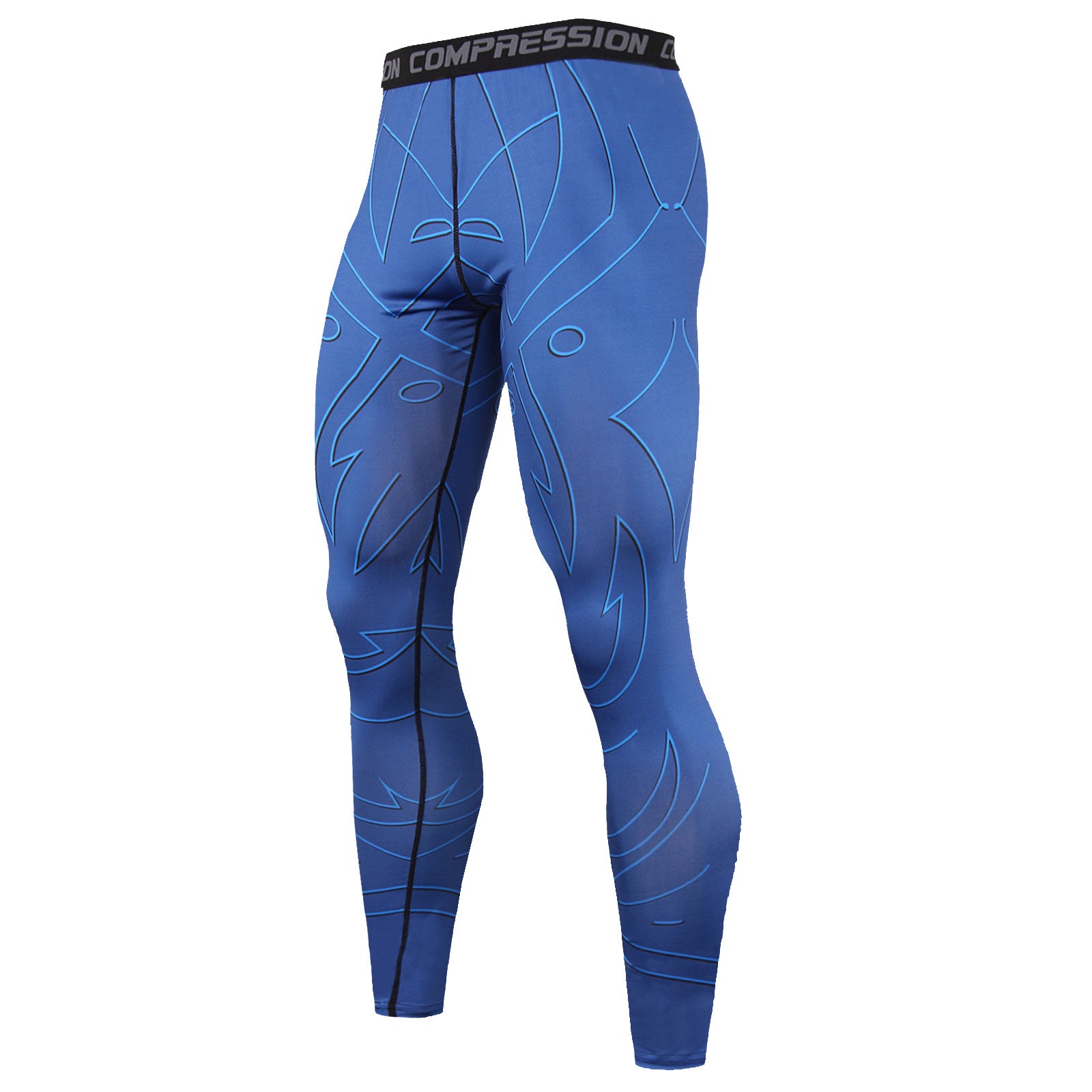 Uske muške sportske pantalone od brzo-sušećeg materijala