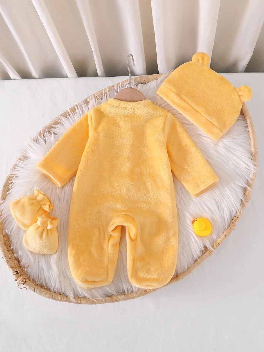 1-delni set bebi pidžama sa okruglim izrezom, dugim rukavima i dugim pantalonama