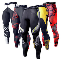 Uske muške sportske pantalone od brzo-sušećeg materijala