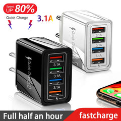 USB Quick Charge 3.0 – 4-portni adapter za telefon i tablet