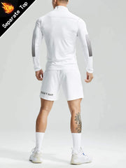 Muška ležerna sportska jakna jednobojna sa podignutom kragnom, slim fit, za teretanu